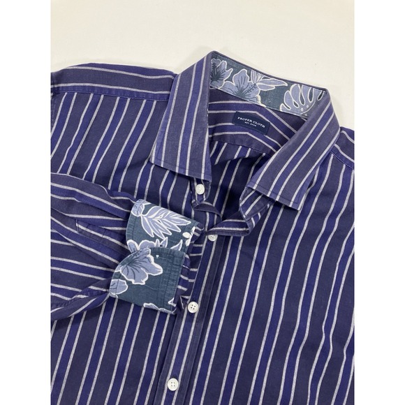 Proper Cloth Blue Oxford Dress Shirt Custom XL  100% Cotton Long Sleeve - Picture 1 of 8